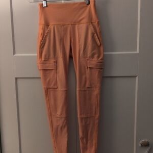 Alpine Design Women's High-Waisted Cargo Pants - Orange